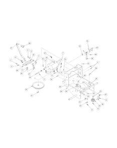 Deck Assembly Standard Track Diagram and Parts List for G1432 55AD231Q150-WAM Cub Cadet Lawn Mower